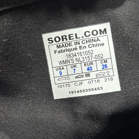 Sorel Grey Taupe Waterproof Suede Leather Ankle Boots Booties  NL3157-052 Gray 9 - Picture 13 of 13